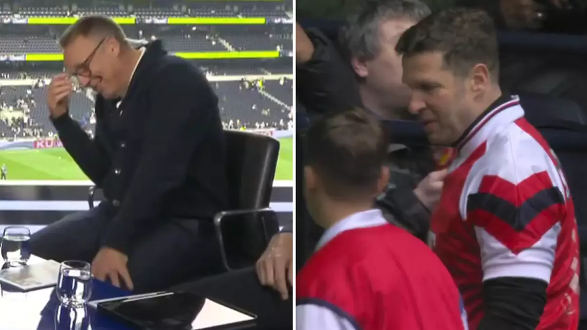 Paul Merson was lost for words after seeing fan wearing an Arsenal ...