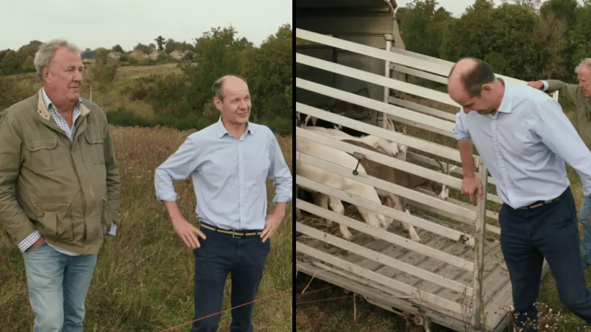 Clarkson's Farm fans try to work out who Jeremy's famous neighbour is from hilarious fence scene