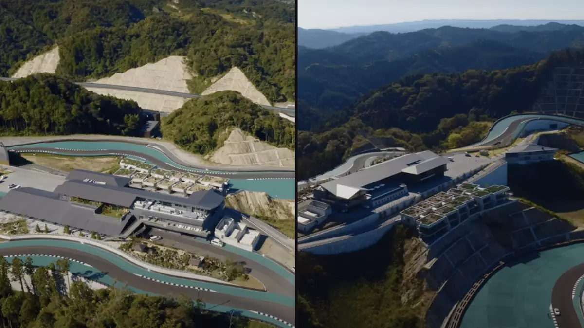 Japan Racetrack House Billionaire has own £160m race track built into side of mountain