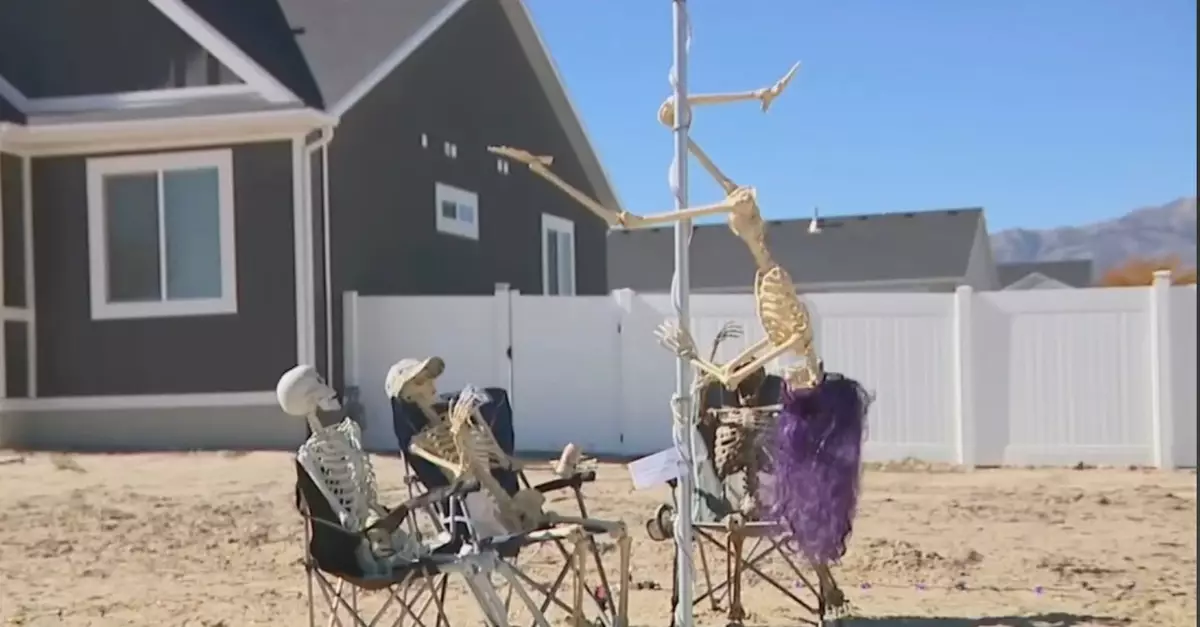 Bloke ordered to take down ‘risqué’ Halloween decorations