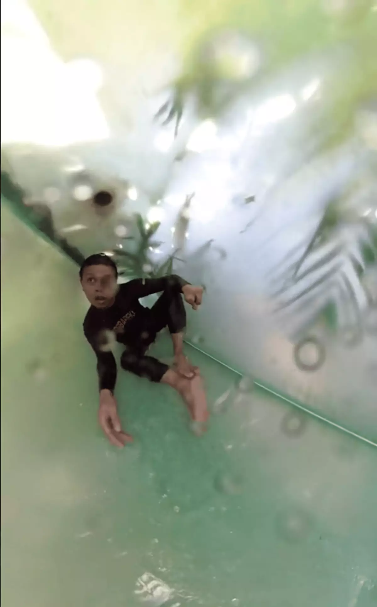 Footage of man getting stuck in a water slide will unlock your biggest ...