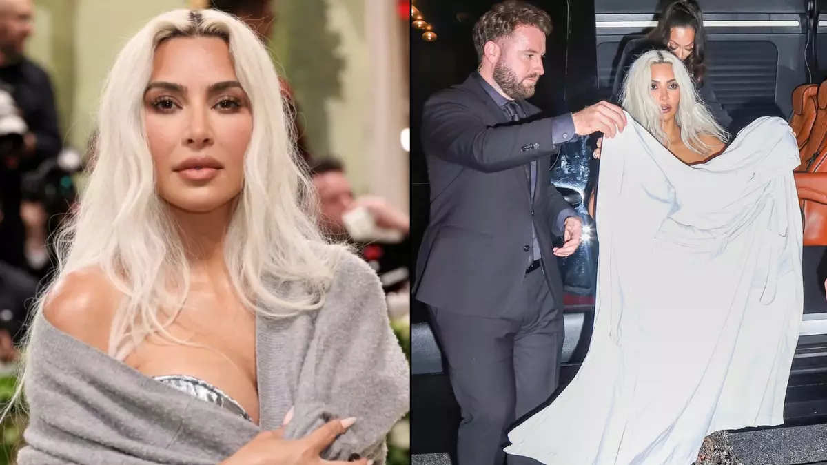 Fans spot 'huge problem' Kim Kardashian suffered with dress on way back from Met Gala