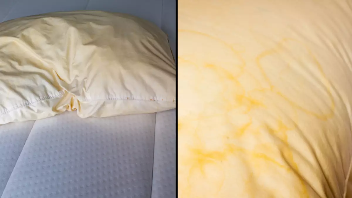 How to get drool stains out of pillows clearance