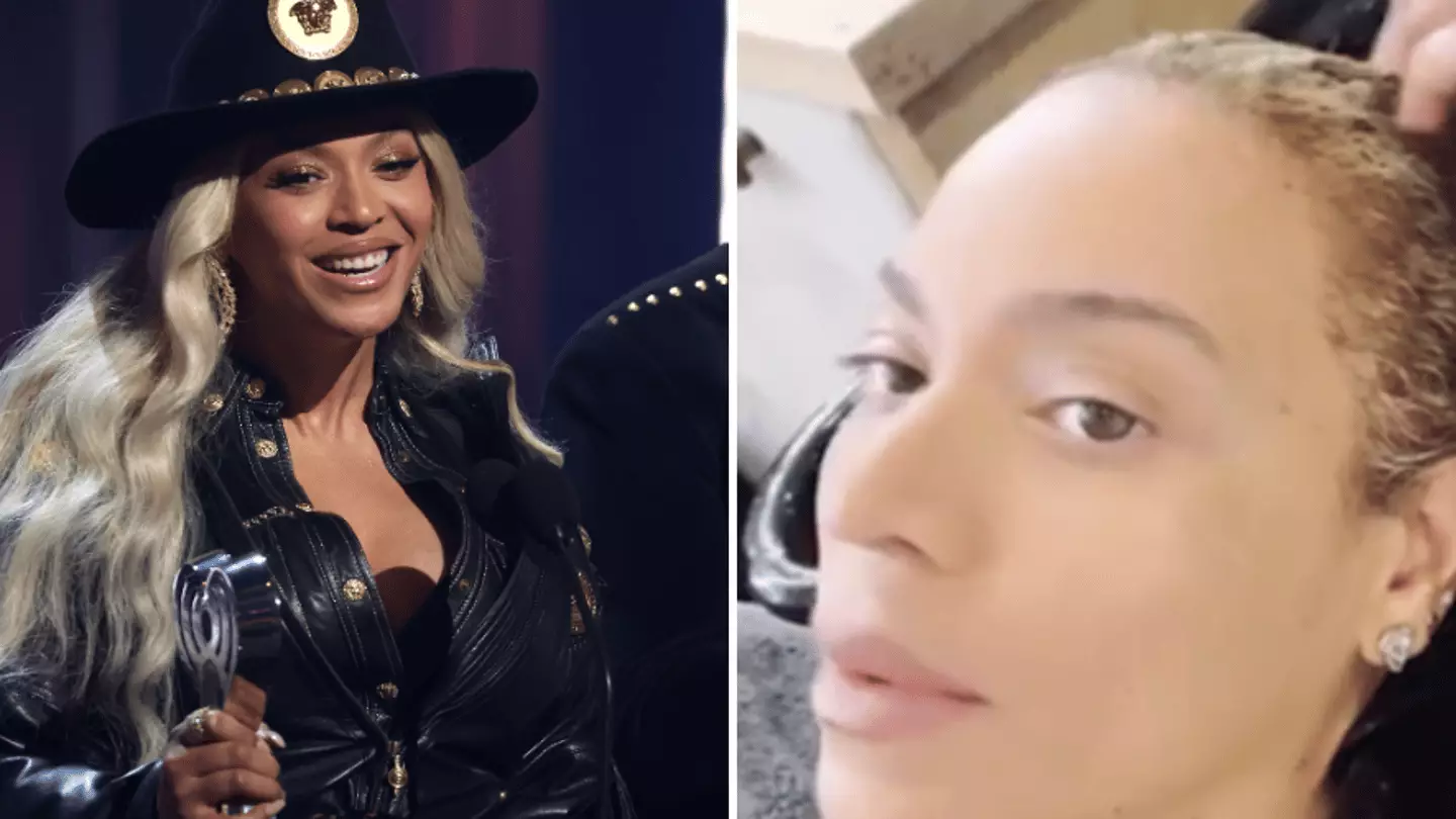 Beyoncé shares rare pictures of her natural hair as she reveals routine ...