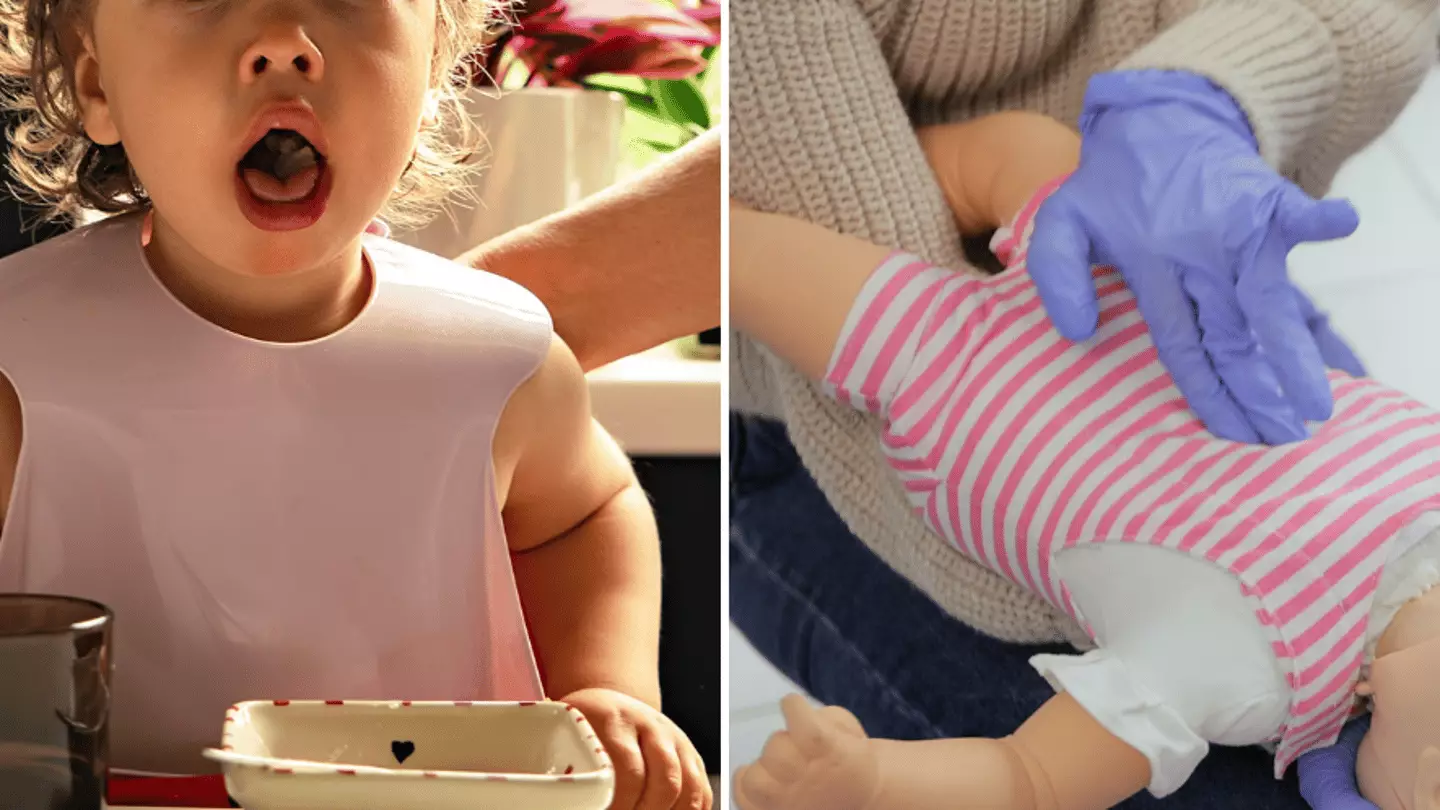 Chokiny NHS advice on how to spot warning signs of choking after nine-month old ...