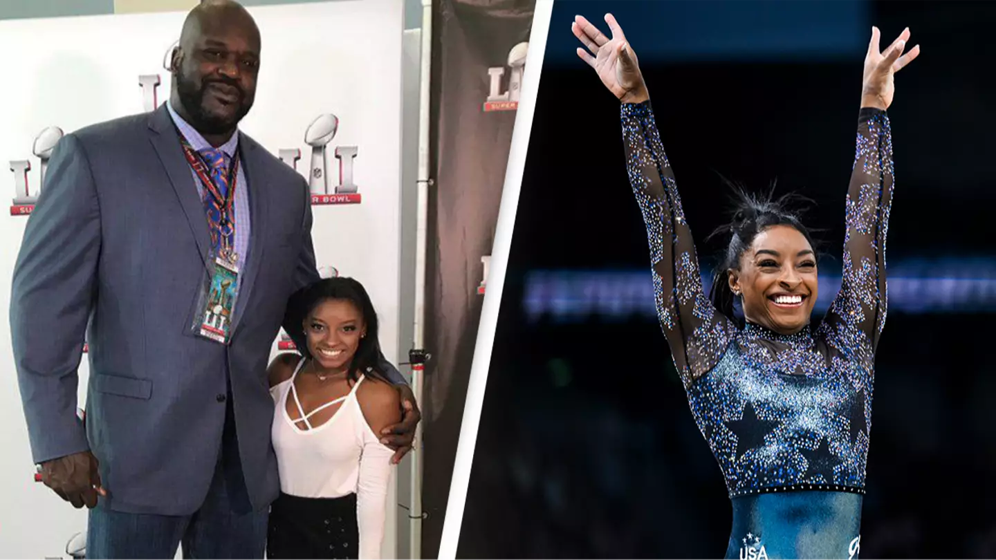Simone Biles’ viral photo with Shaquille O'Neal resurfaces after(00)