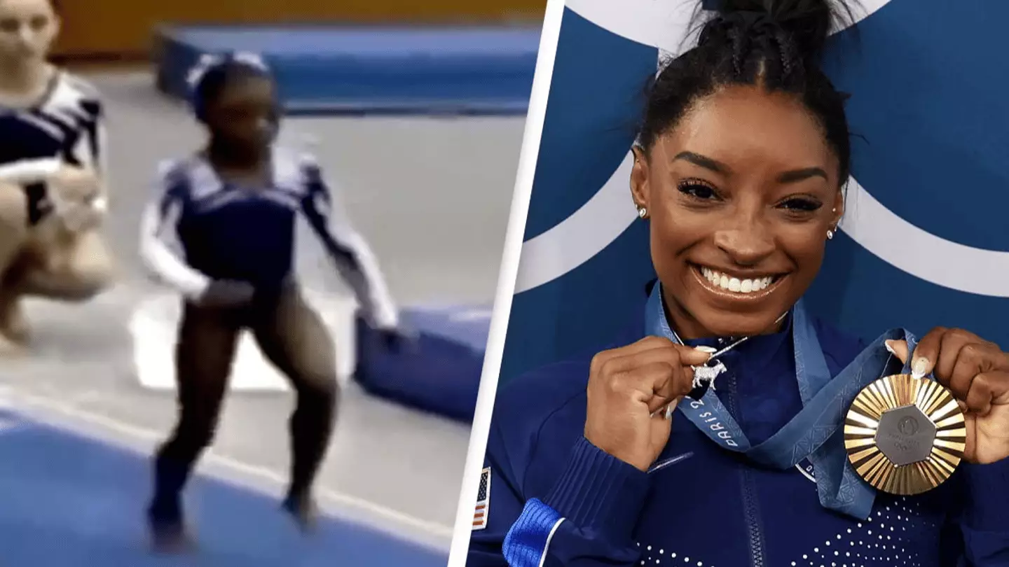 Video of Simone Biles competing as a child goes viral with fans seeing ...