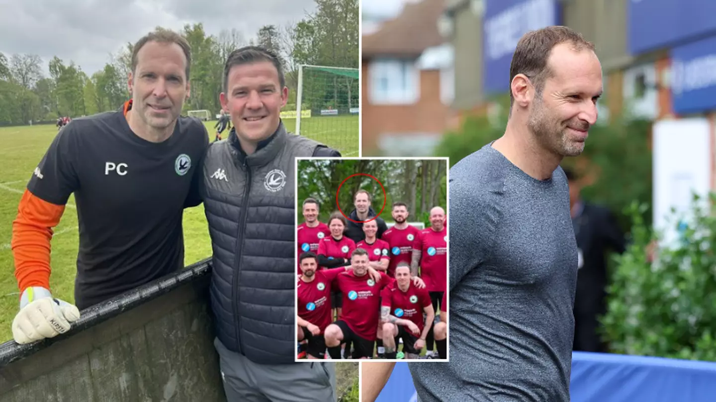 Former Chelsea legend Petr Cech dons the gloves once again in surprise appearance for Wessex League Premier Division side Andover New Street FC