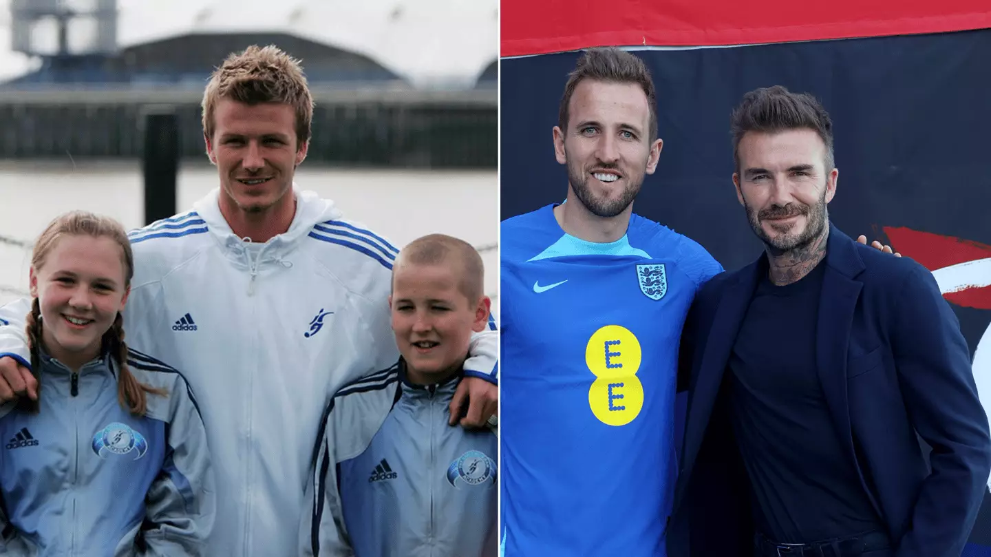 Harry Kane met David Beckham as an 11-year-old alongside schoolgirl who ...