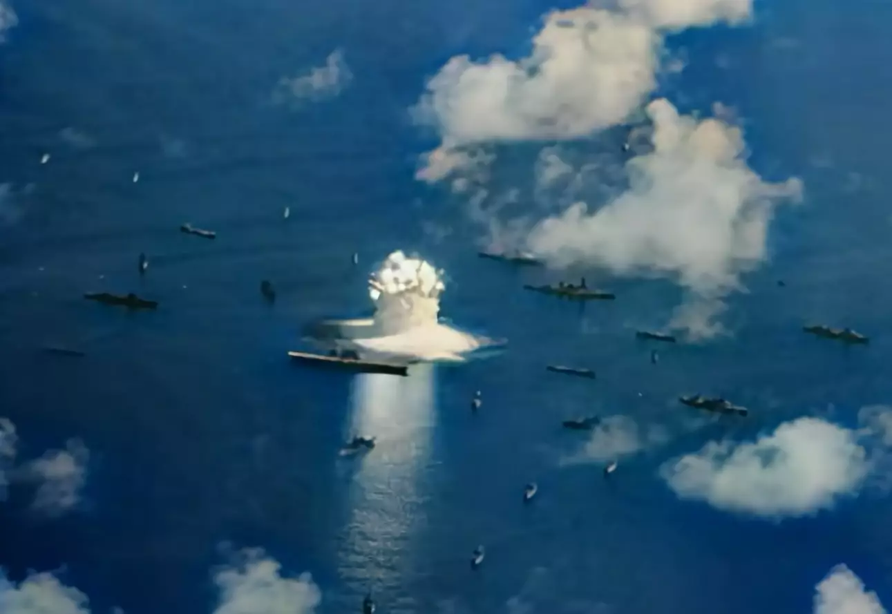 US Navy detonates underwater nuke and vaporises its own warship in ...