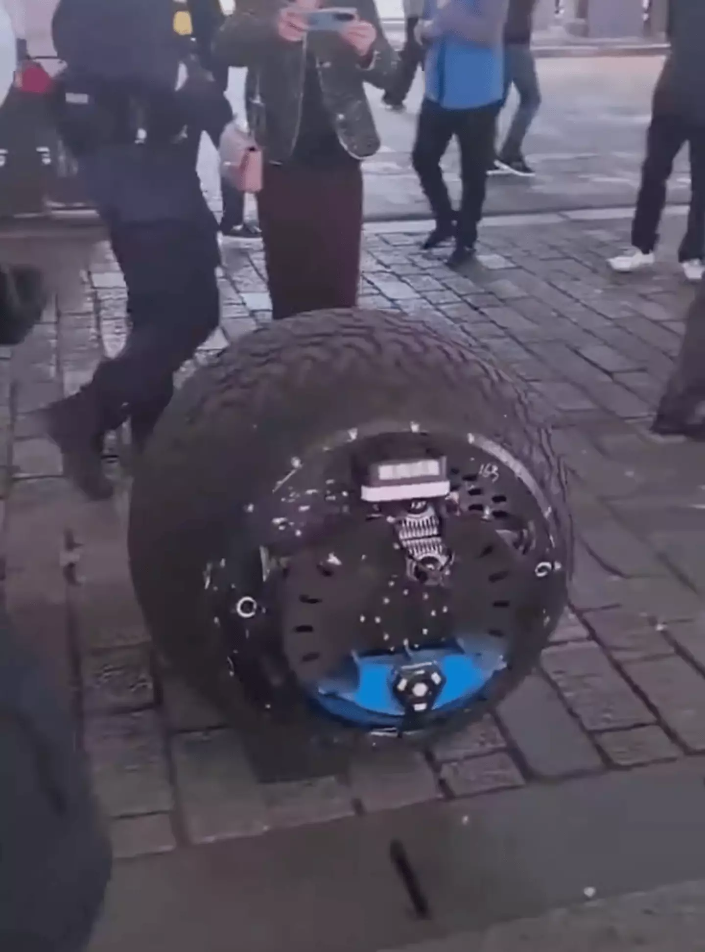China unveils AI-powered spherical police robot to chase and catch ...