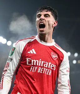 Kai Havertz scored the winner for Arsenal. Image: Getty