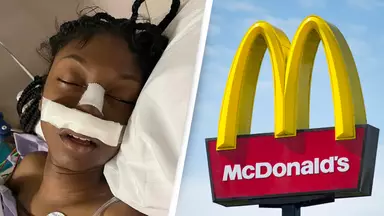 McDonald’s worker, 15, left with fractured skull after customer 'stomped on her head during brawl'