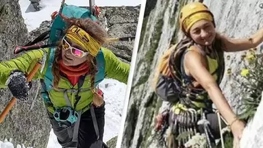 Woman plunges 984ft to her death in front of friends after slipping while climbing mountain