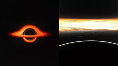 NASA's first-person simulation shows what it would be like falling into a black hole