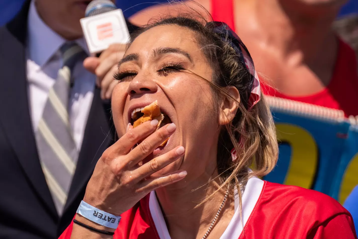 Miki Sudo won her 11th title in the women's division (Adam Gray / Stringer/Getty Images)