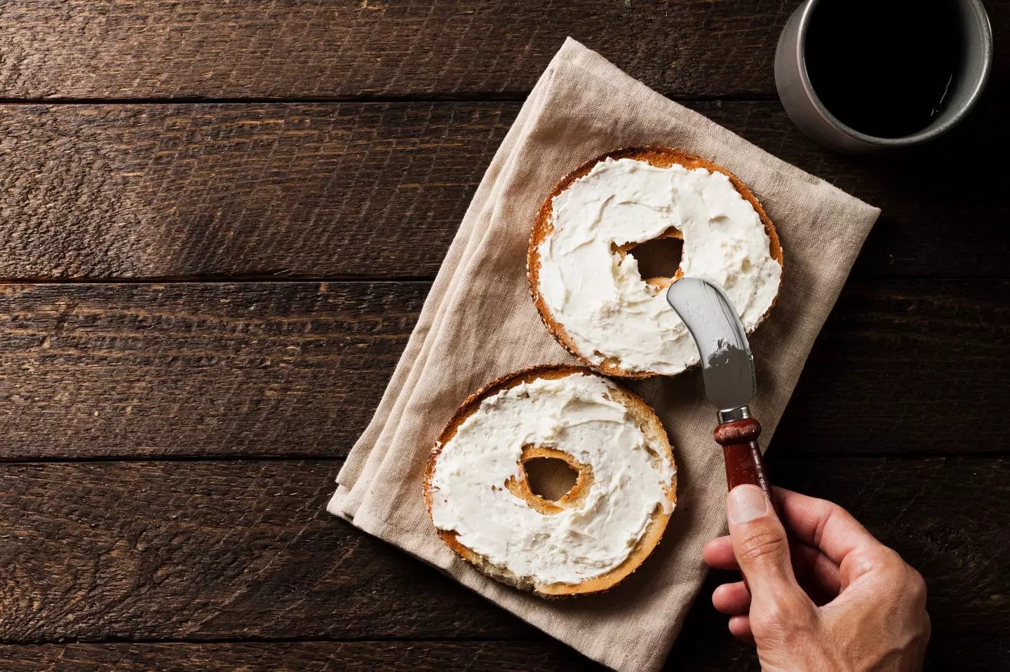 The way a woman cuts bagels has been hailed as 'genius' online (Lucian Smoot / 500px/Getty Stock Image)