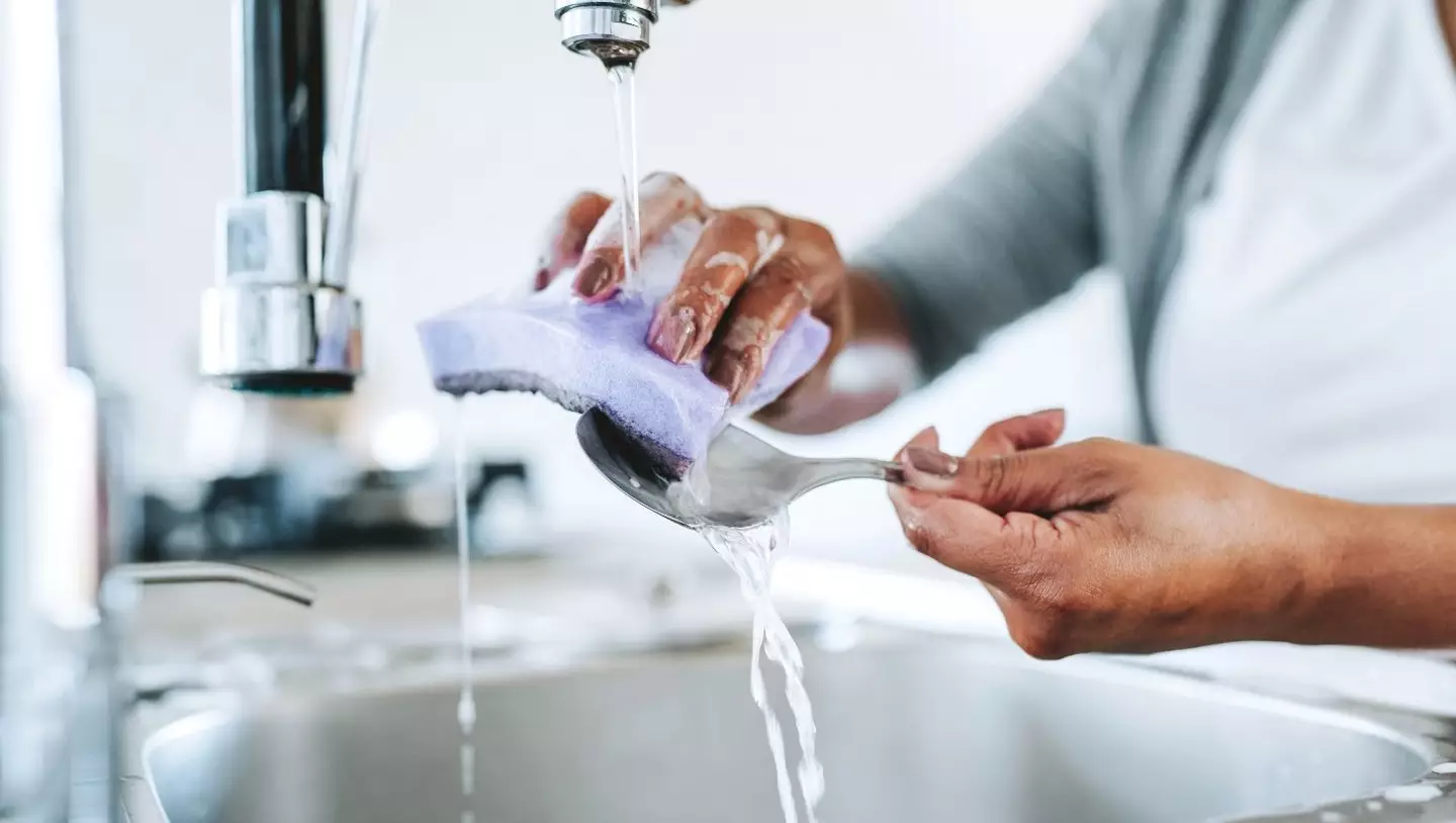 Experts have advised you should wash your utensils with unscented soap and warm water (Getty Stock Image)