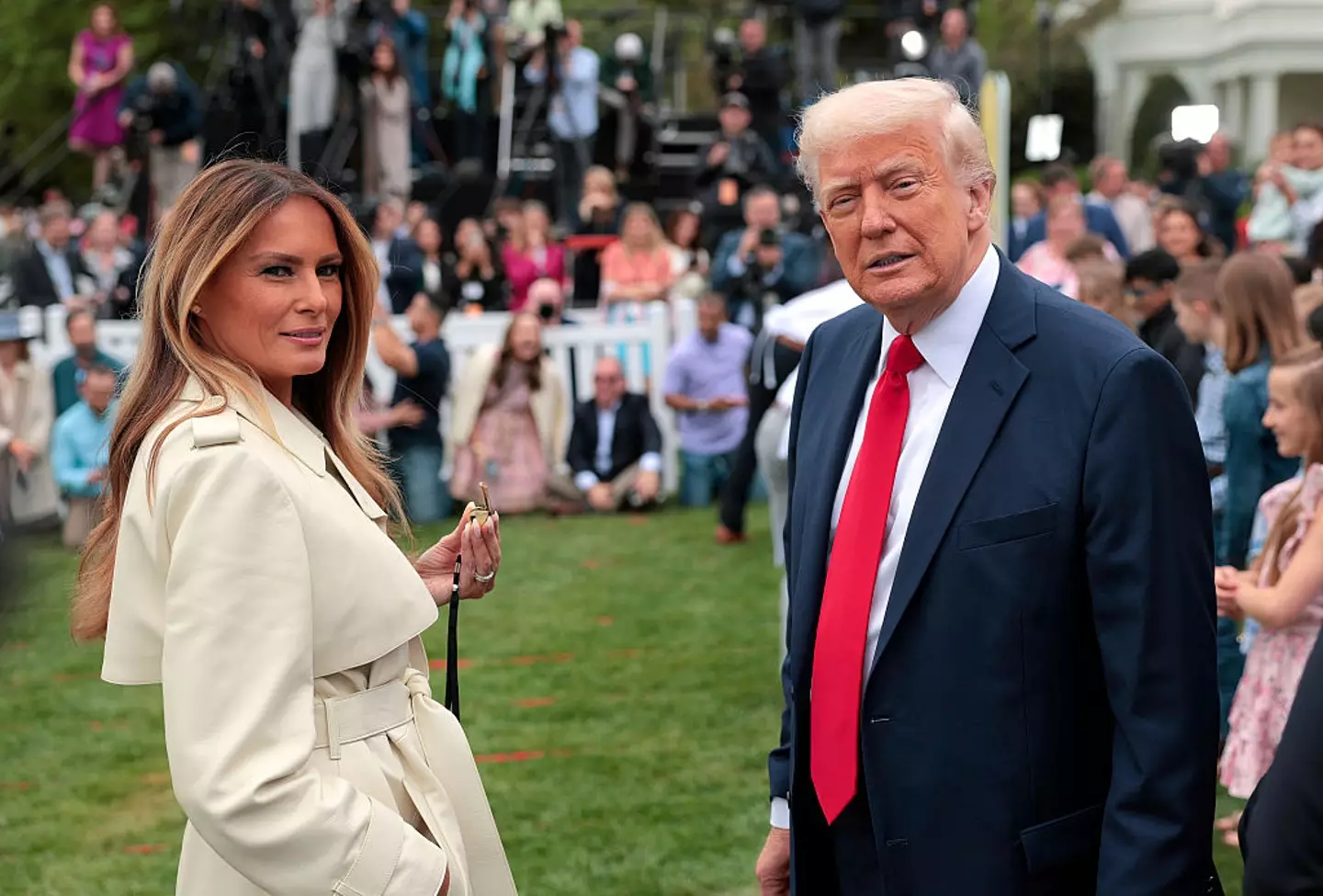President Trump with First Lady Melania Trump (Anna Moneymaker / Staff/Getty Images)