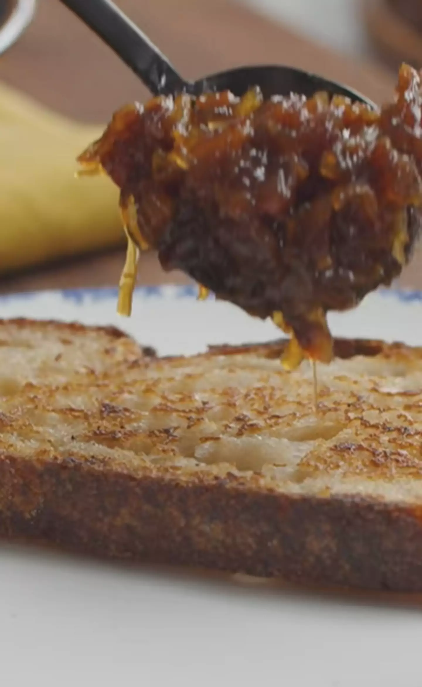 The swwt jam was supposed to compliment the creamy eggs (TikTok/@gordonramsayofficial)