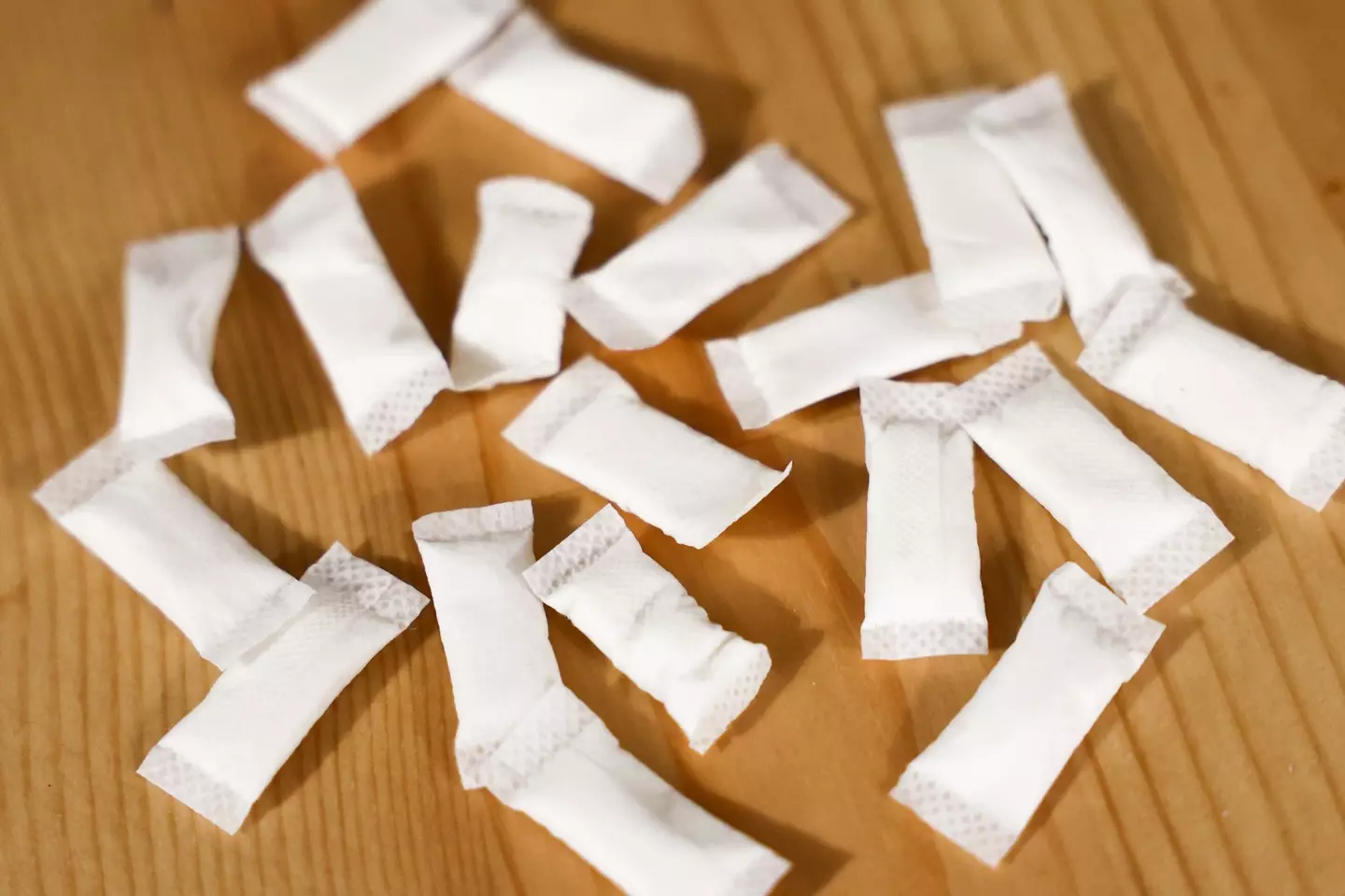 The caffeine pouches look identical to nicotine products that behave in the same way (NurPhoto / Contributor/Getty Images)