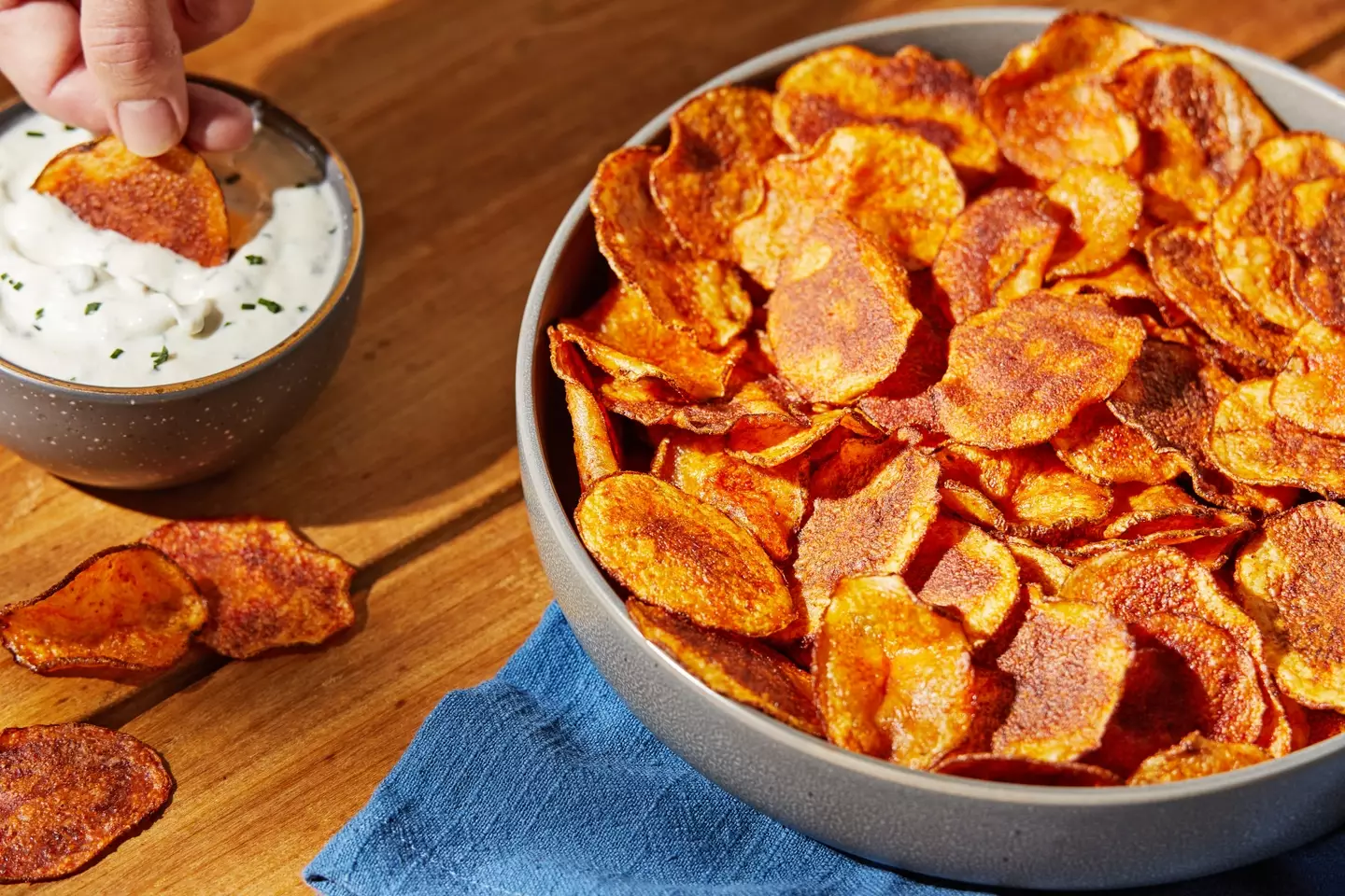 Paprika is popular on many foods, and paprika-flavoured crisps are delicious too.