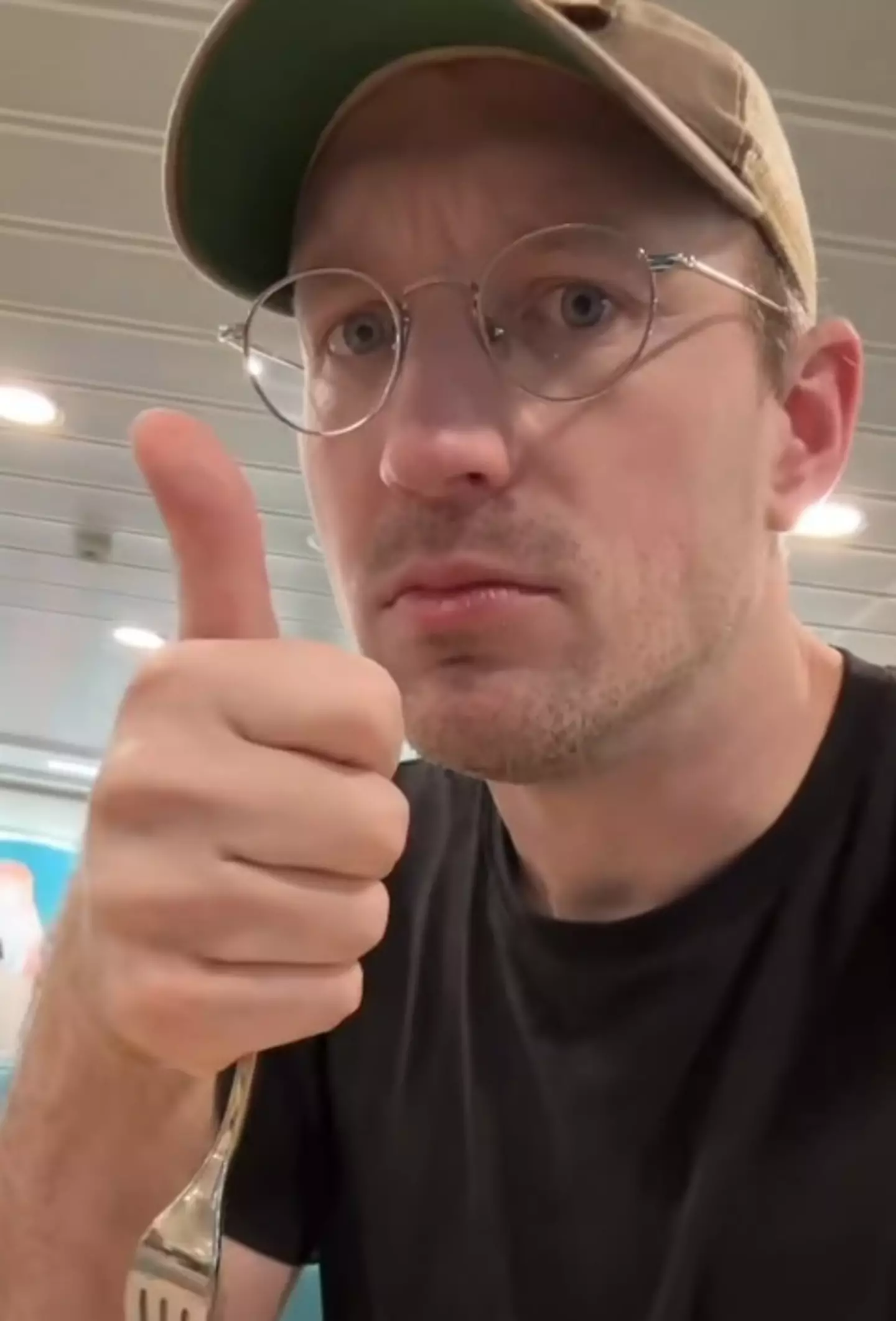 The cruise ship worker took to TikTok to show the realities of crew dining (@bryanjamescruises/TikTok)