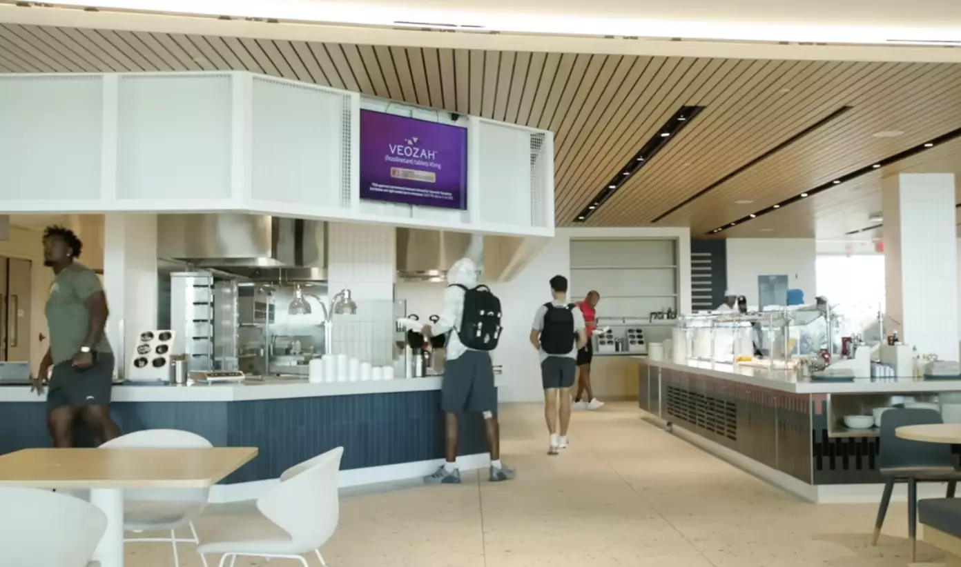 The canteen features caters for around 300 people each day (YouTube/@chargers)