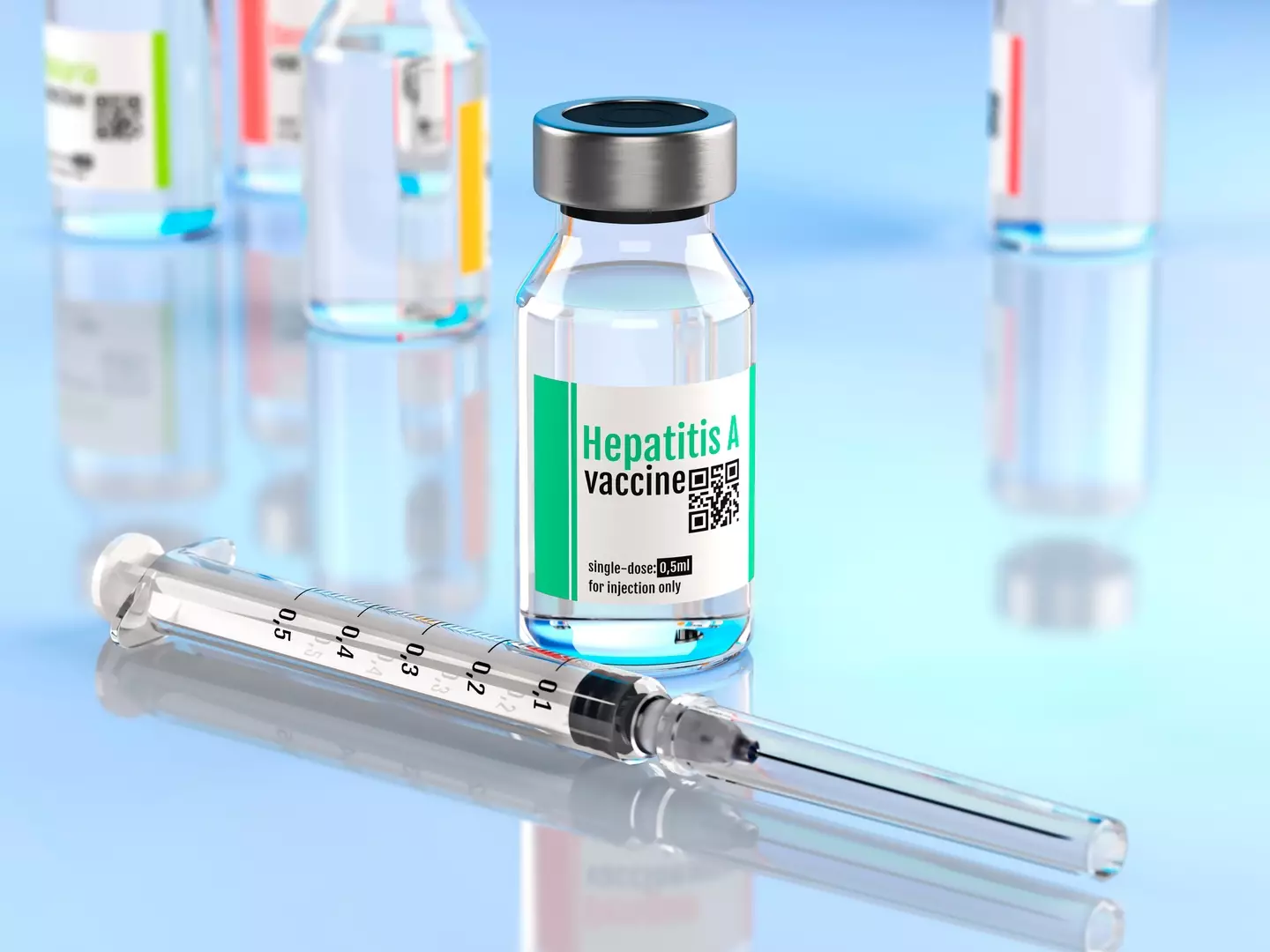 Hepatitis A vaccines aren't routinely given in the UK (SERGII IAREMENKO/SCIENCE PHOTO LIBRARY/Getty Images)