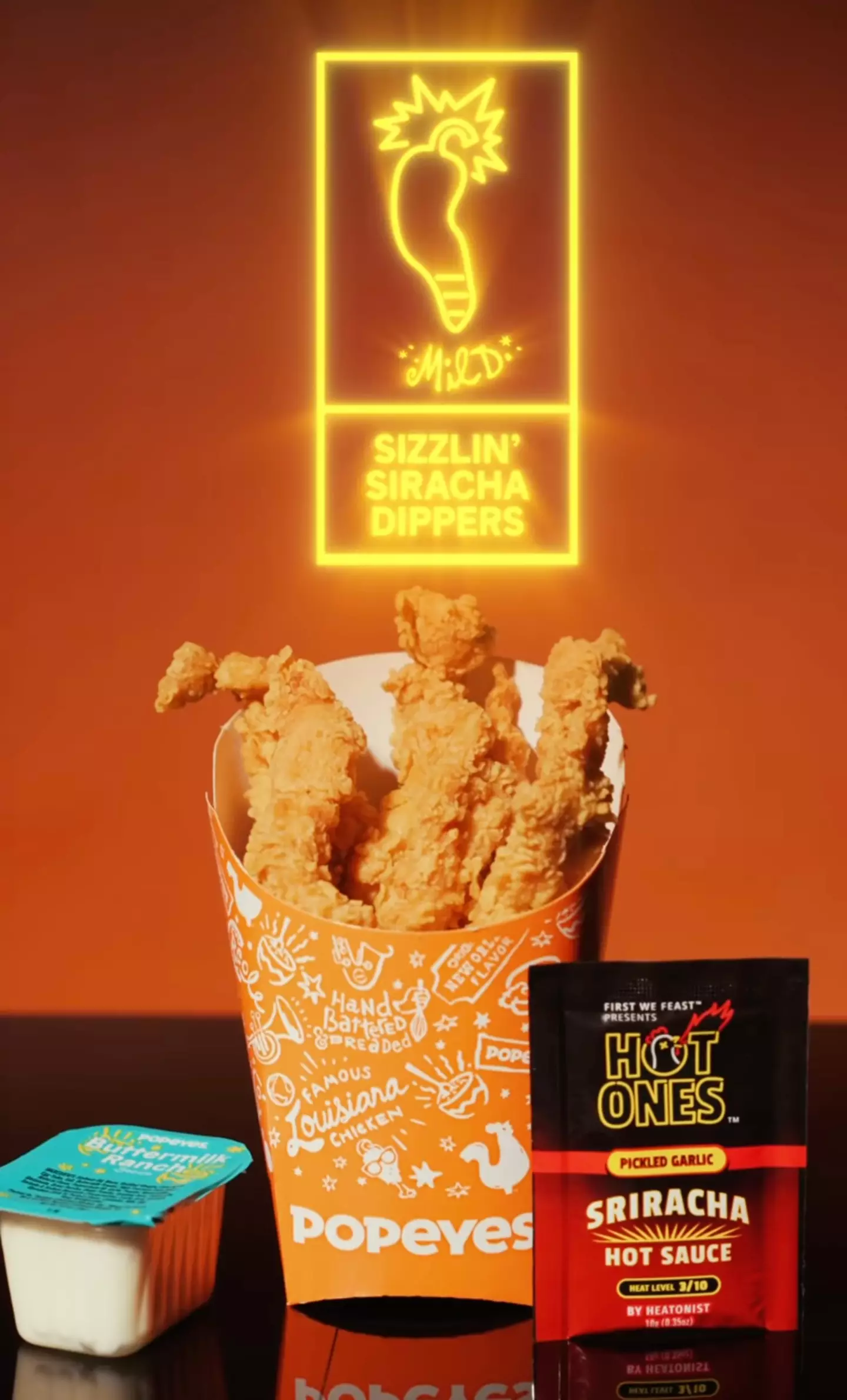 Fans can treat themselves to Popeyes with Hot Ones sauces (Instagram/@popeyes)