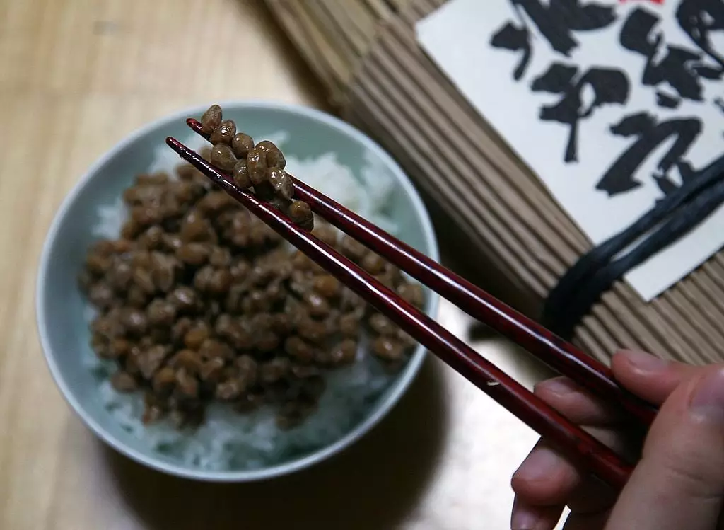 Fermented soya beans (known as 'natto' in Japan) is one of the highest food sources of K2 (Koichi Kamoshida/Getty Images)