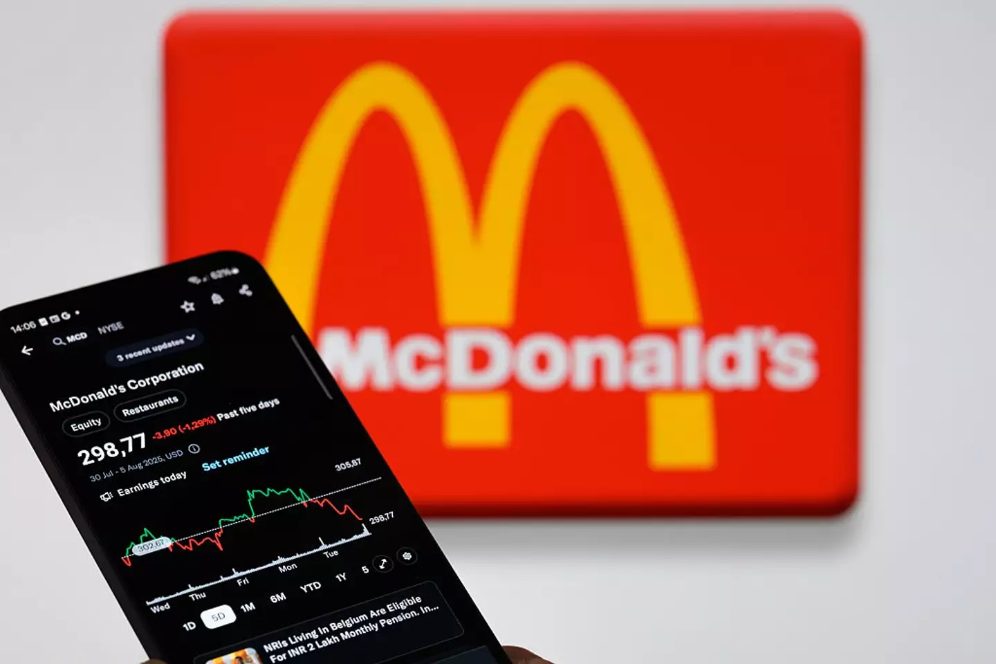 The earnings call was good news for McDonald's shareholders (NurPhoto / Contributor/Getty Images)