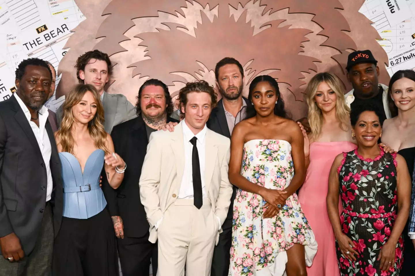 Matheson (fourth left) with his The Bear co-stars (Michael Buckner / Contributor/Getty Images)