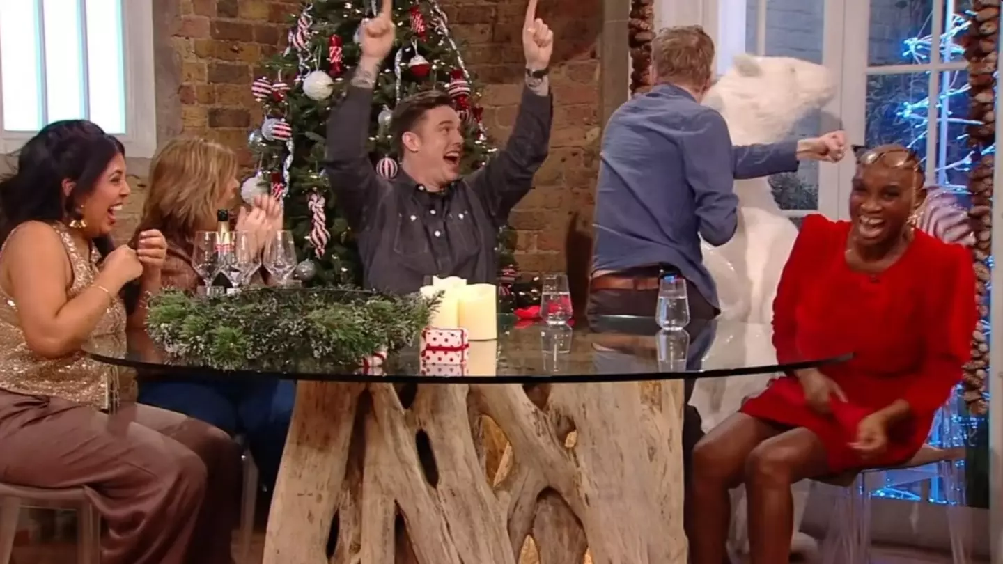The comedian’s festive fury sparked laughter in the studio but outrage online (BBC)