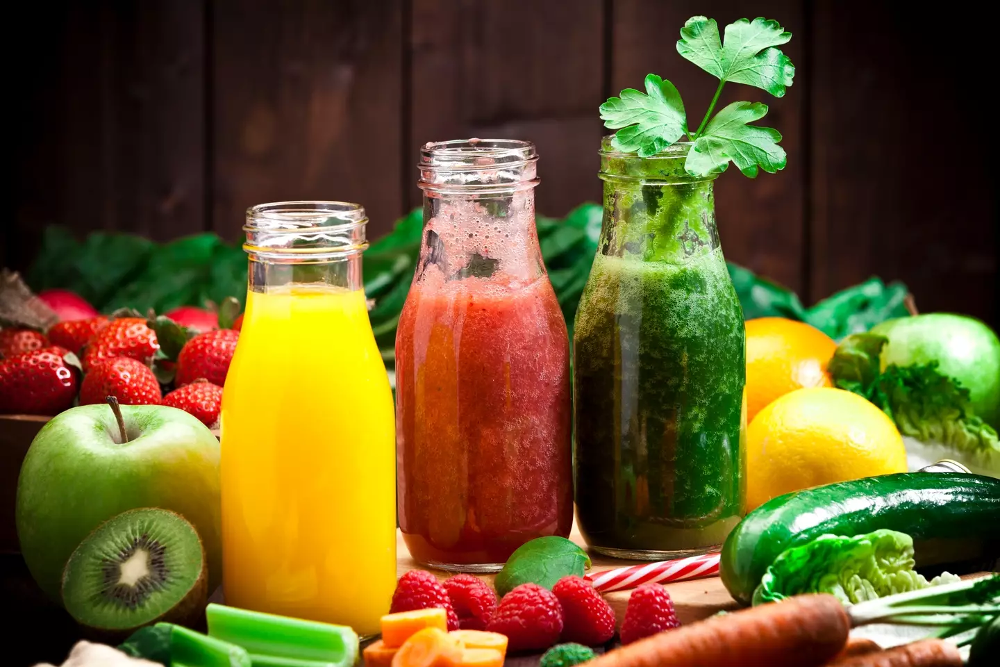 Juice drinks shouldn't form the basis of an attempted healthy diet (fcafotodigital/Getty Images)