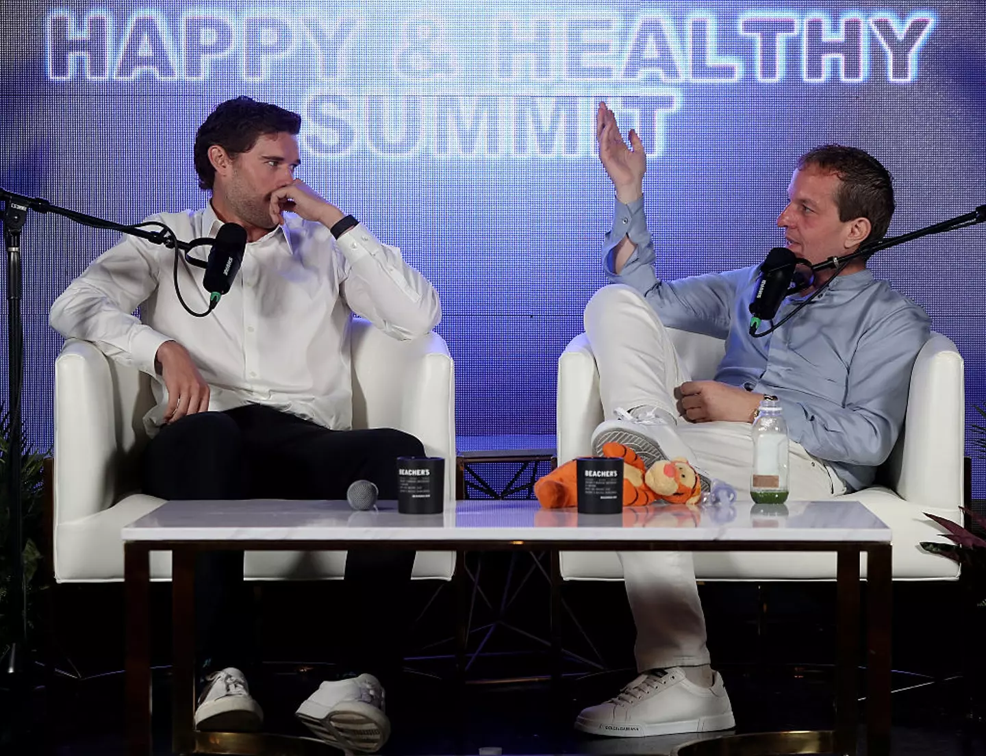 Chris speaking at The Beacher Vitality Happy & Healthy Summit in 2025 (Cassidy Sparrow / Contributor/Getty Images)