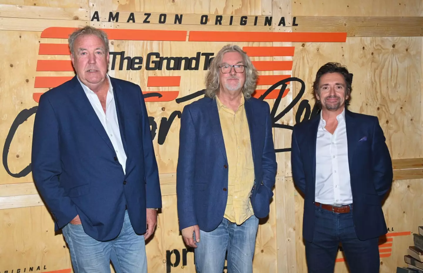 Clarkson with his Top Gear and The Grand Tour co-stars James May and Richard Hammond (Stuart C. Wilson / Stringer/Getty Images)