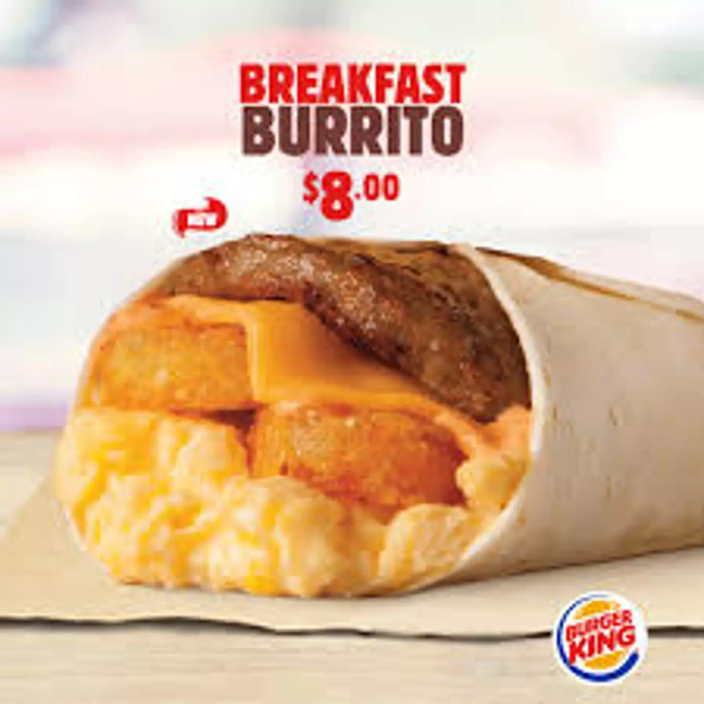 Reddit users mocked the tiny burrito after the customer shared their disappointment (Burger King Barbados/Facebook)