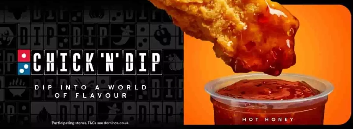 Chick 'N' Dip will be trialled at almost 200 stores before rolling out to the whole UK (Domino's)