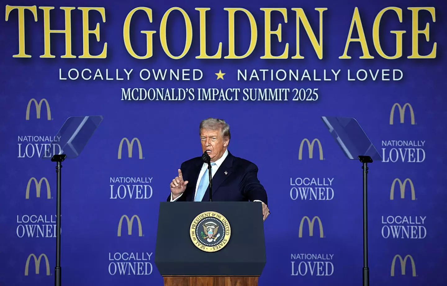 Trump spoke to McDonald's executives earlier this week (Win McNamee/Getty Images)