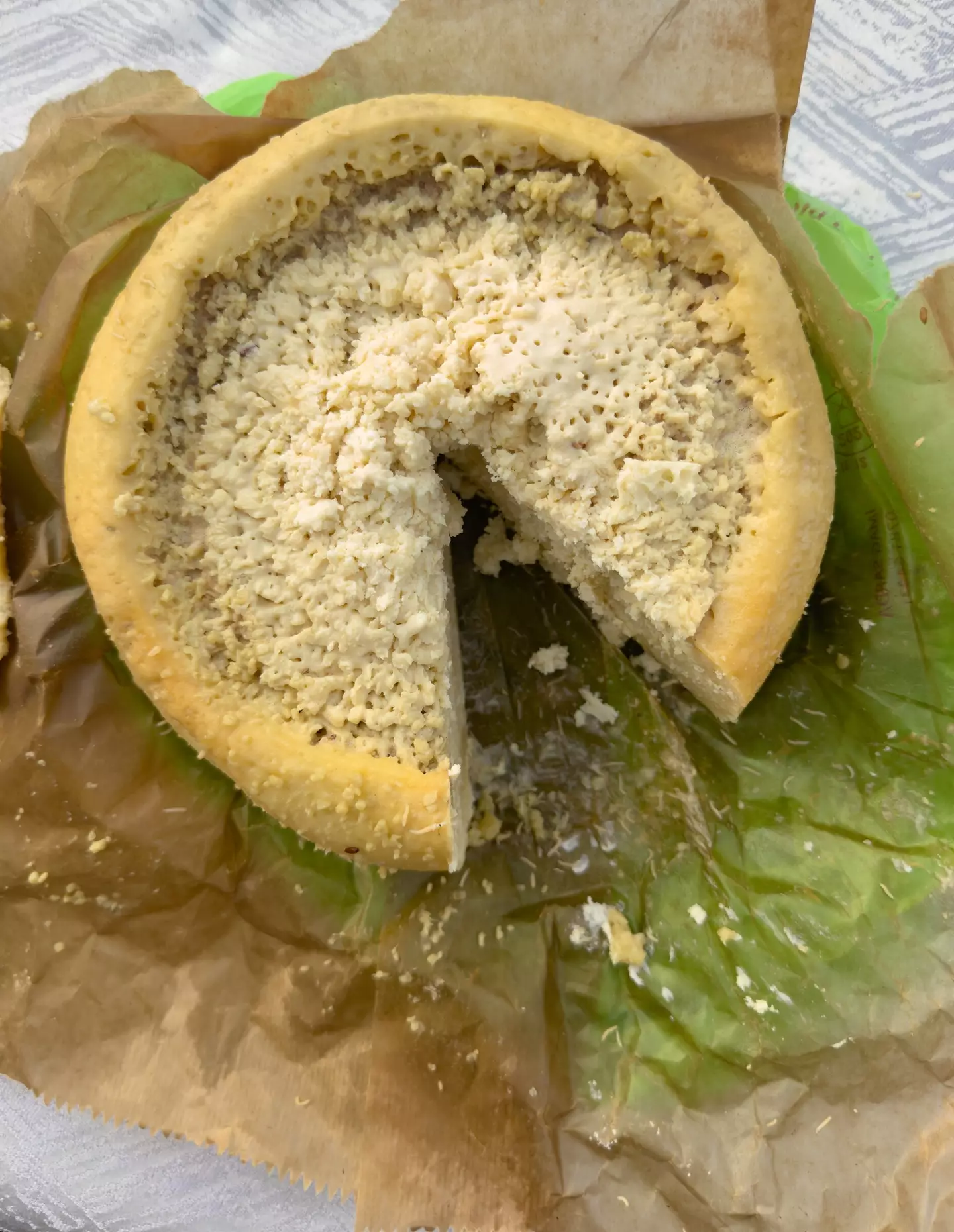 One can only imagine how many maggots were in that slice (Ivan Canavera/Getty Images)