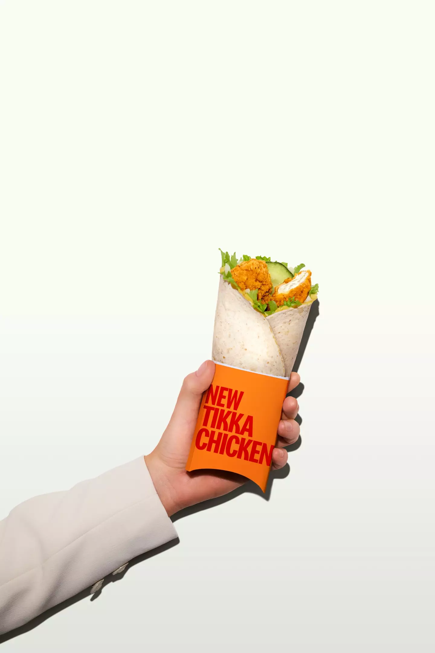 The new Chicken Tikka Wrap is available from 3 February (McDonald's)