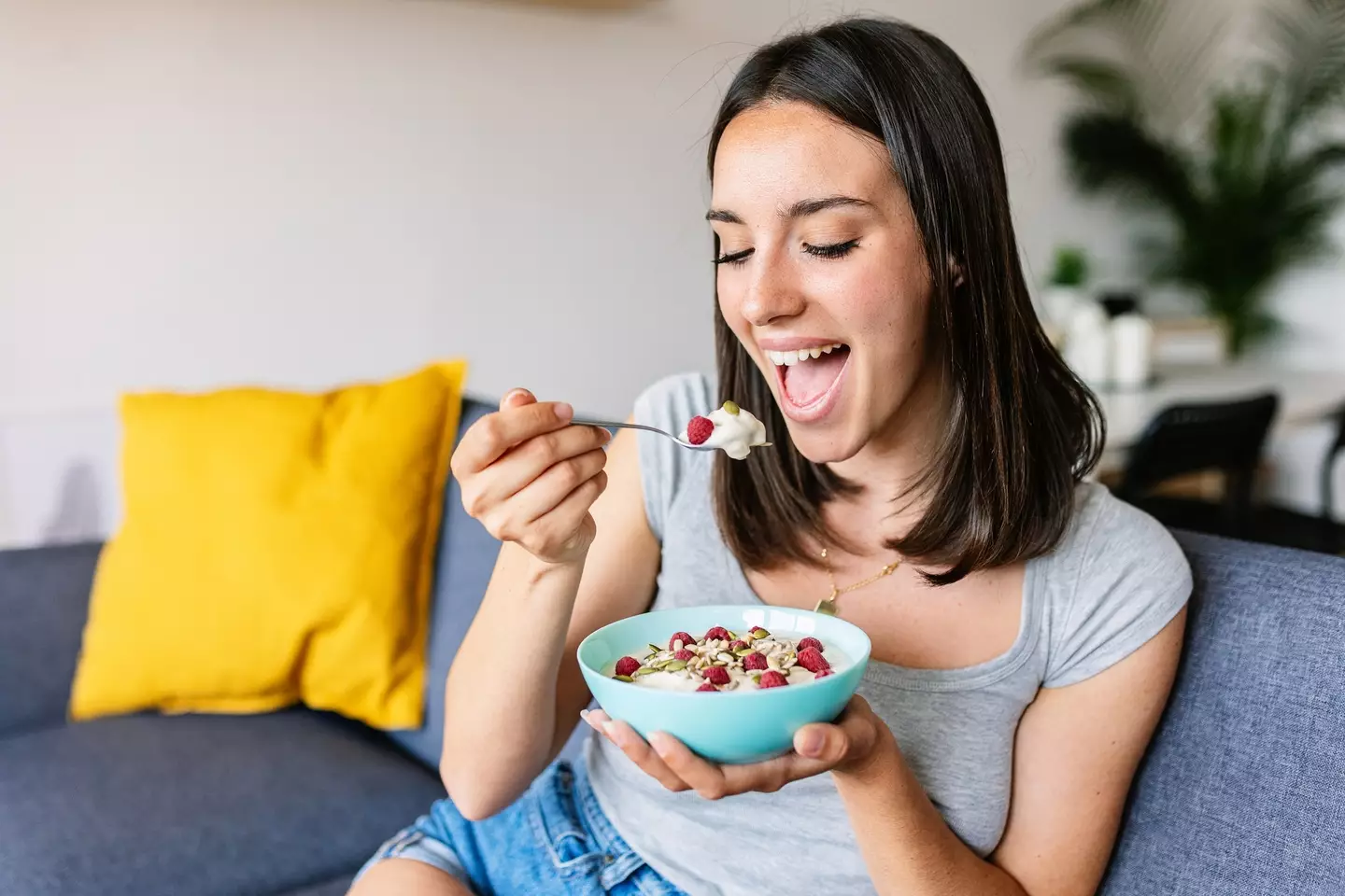 Natural yoghurt is packed with helpful bacteria (Xavier Lorenzo/Getty Images)