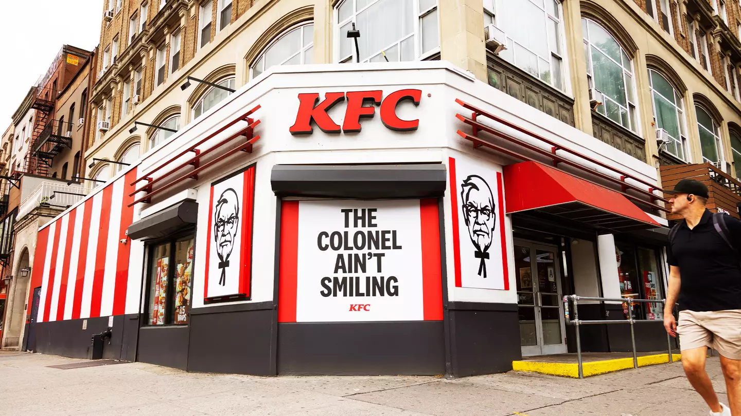 Outside of KFC restaurant