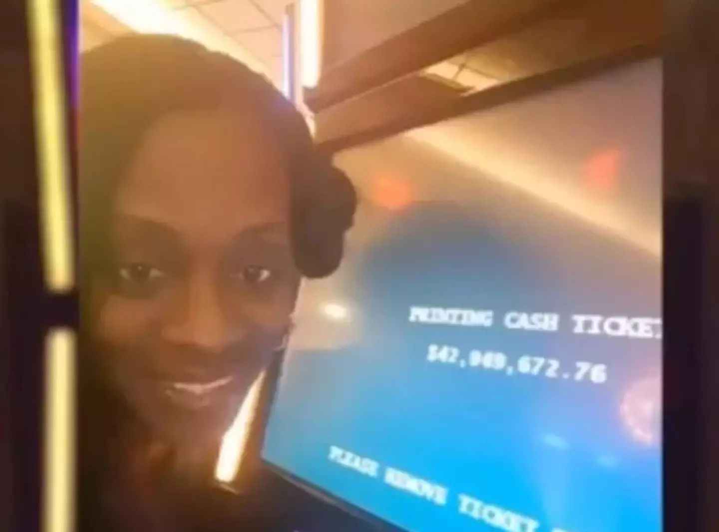 Katrina with the malfunctioning machine - ABC7