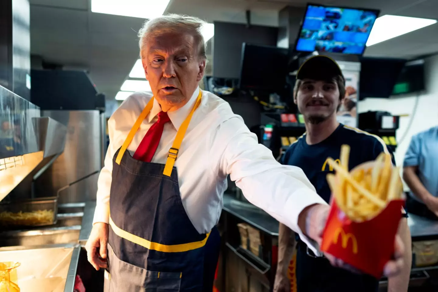 Trump likes his fast food (Photo by Doug Mills-Pool/Getty Images)