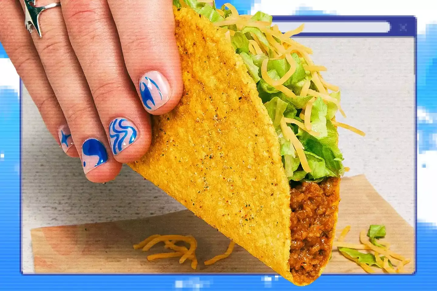 Taco Bell's Decades Y2K Cool Ranch Doritos Locos Tacos (Taco Bell Corp)