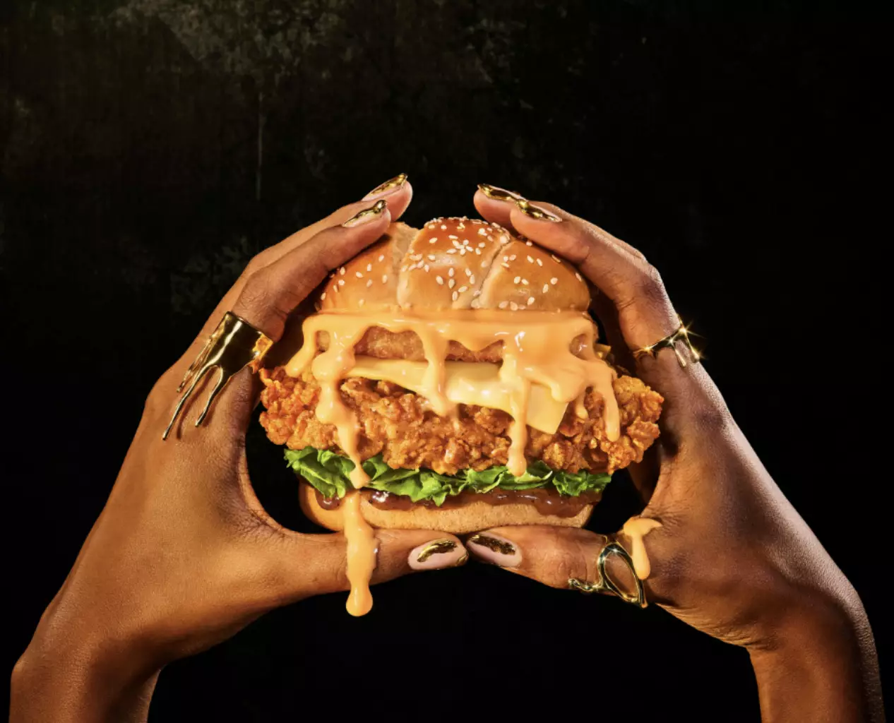 The Hot Cheese Sauce can be purchased on its own (KFC)