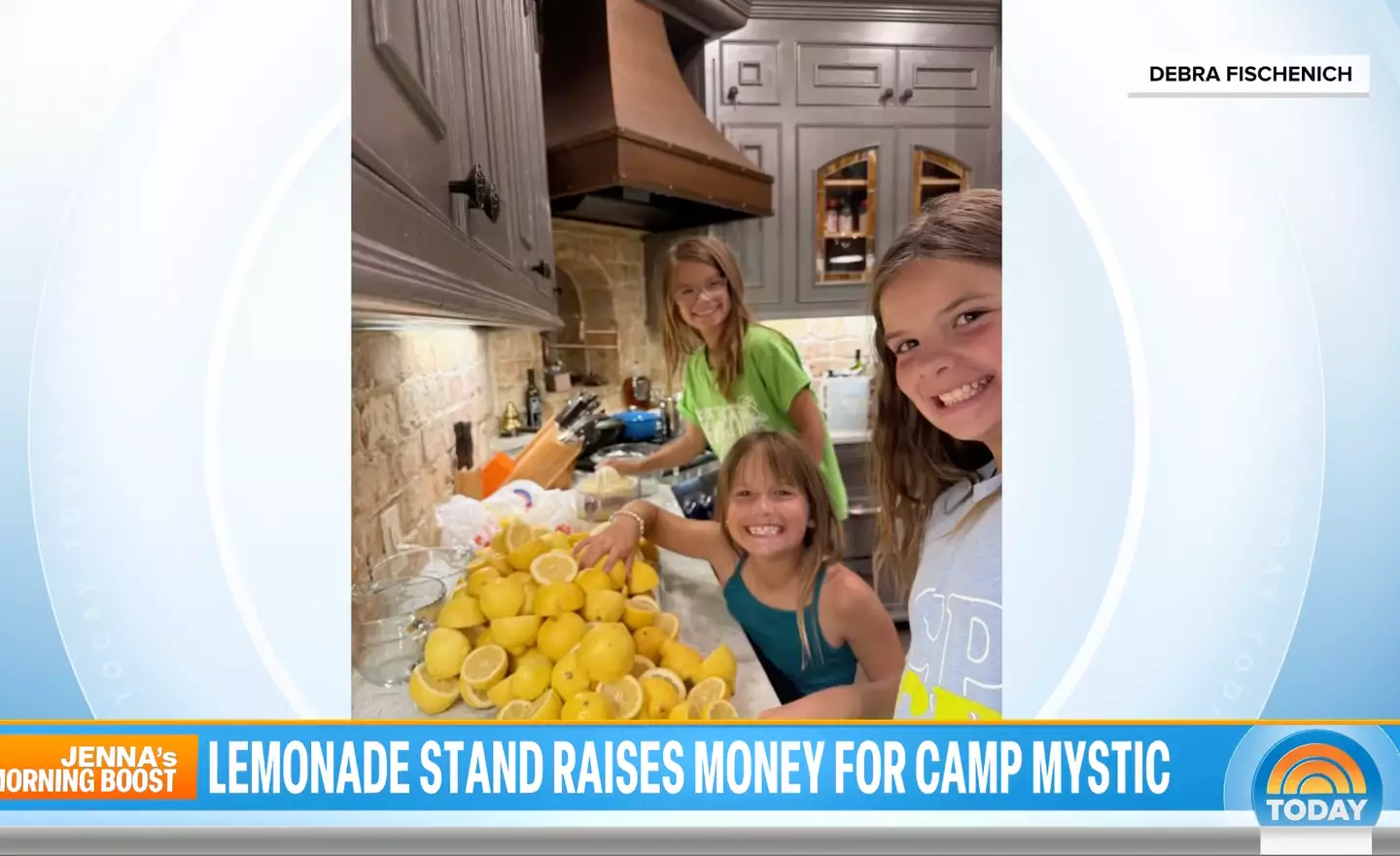 The Fishenich family boiled over 300 lemons to make lemonade (NBC)