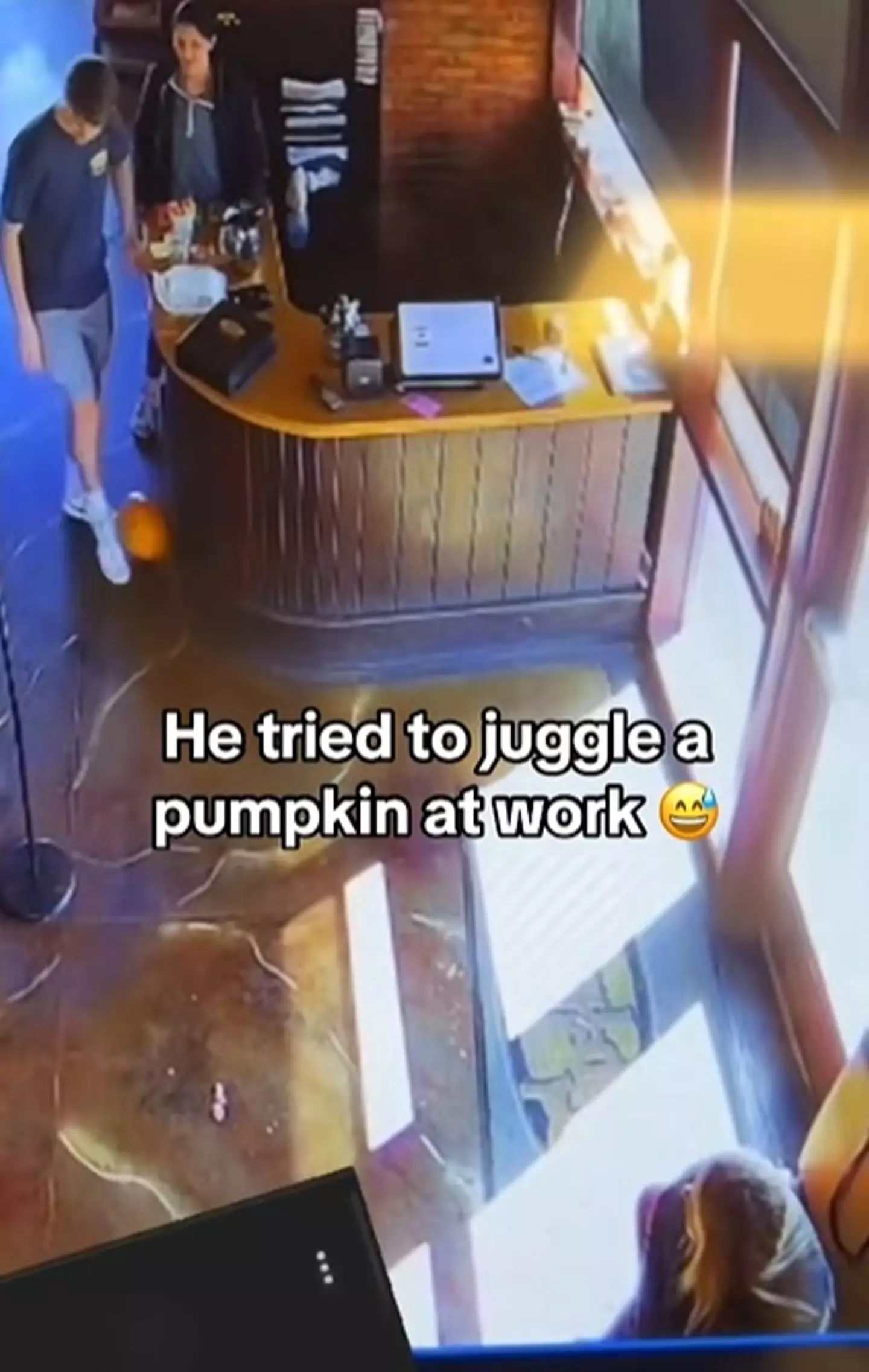 A young star lines up his free kick (@espn/TikTok)